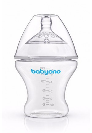 Бутылочка BabyOno для кормления с соской Natural Nursing, 180 мл Бутылочка BabyOno для кормления с соской Natural Nursing, 180 мл